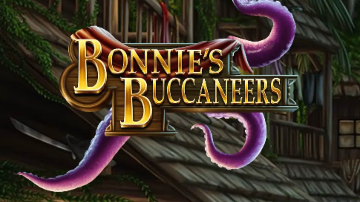 Tampilan layar permainan slot Bonnie’s Buccaneers dengan tema bajak laut dan peti harta karun.